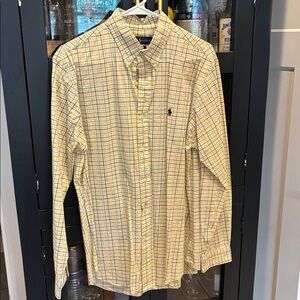 Ralph Lauren Yellow and Blue Checkered Shirt